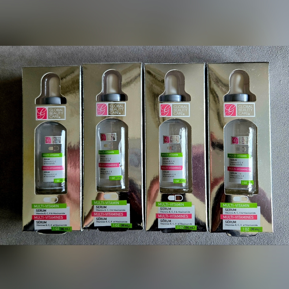 Lot 4 Global Beauty Care Multivitamin Serum 1oz each